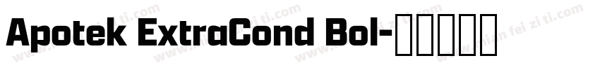 Apotek ExtraCond Bol字体转换
